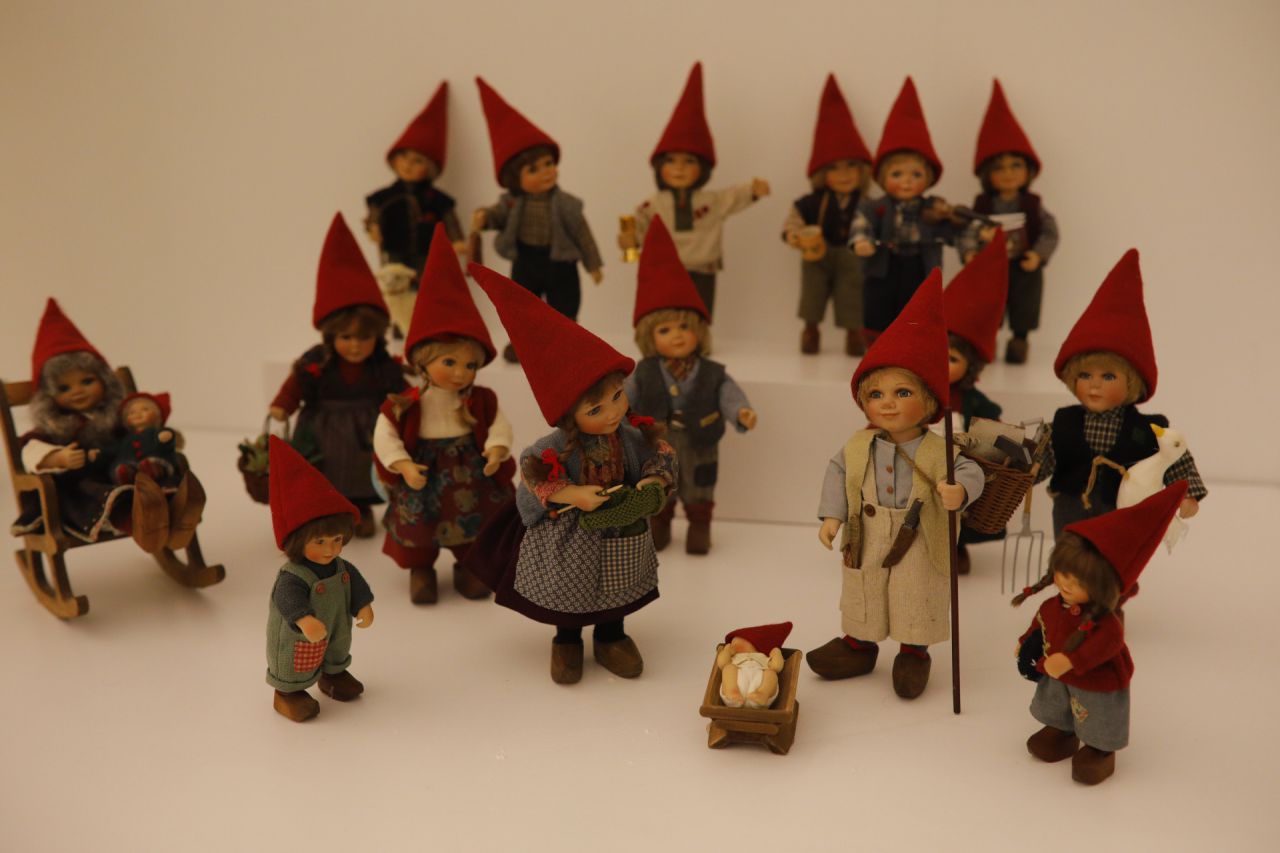 Belén de los gnomos de la autora Brigitte Frigast de Dinamarca.