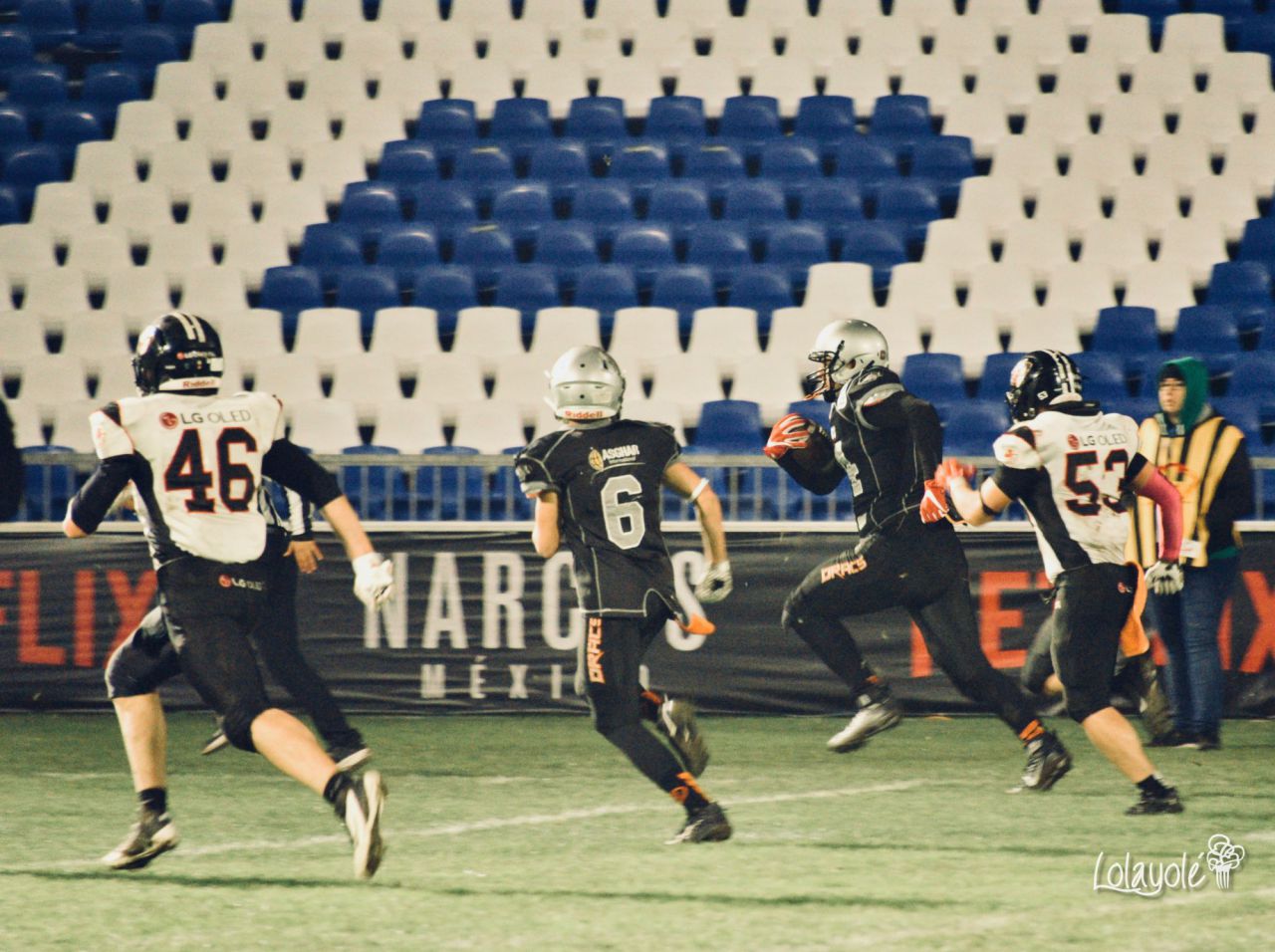 LG OLED Black Demons Las Rozas (negro y blanco) vs Badalona Dracs (negro y dorado). 