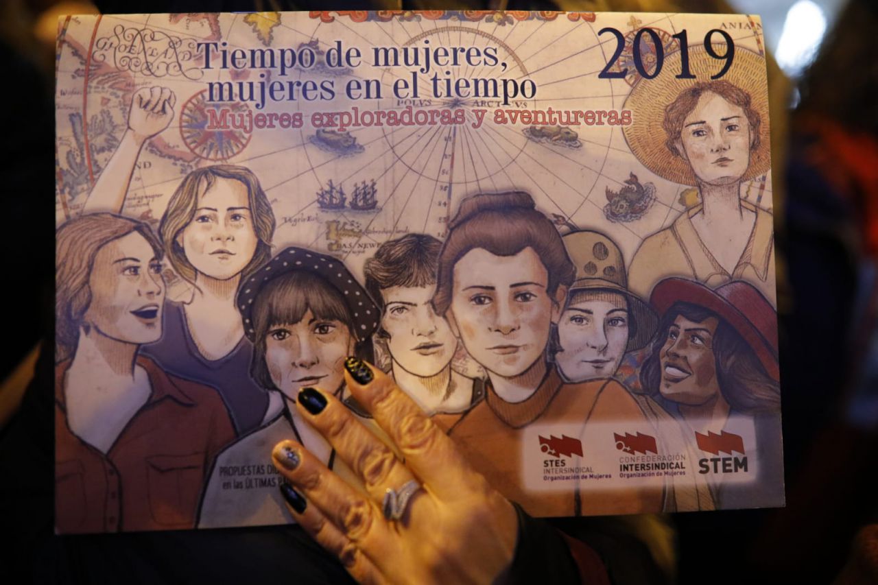 Concentración feminista ¡Ni un paso atrás en igualdad!.