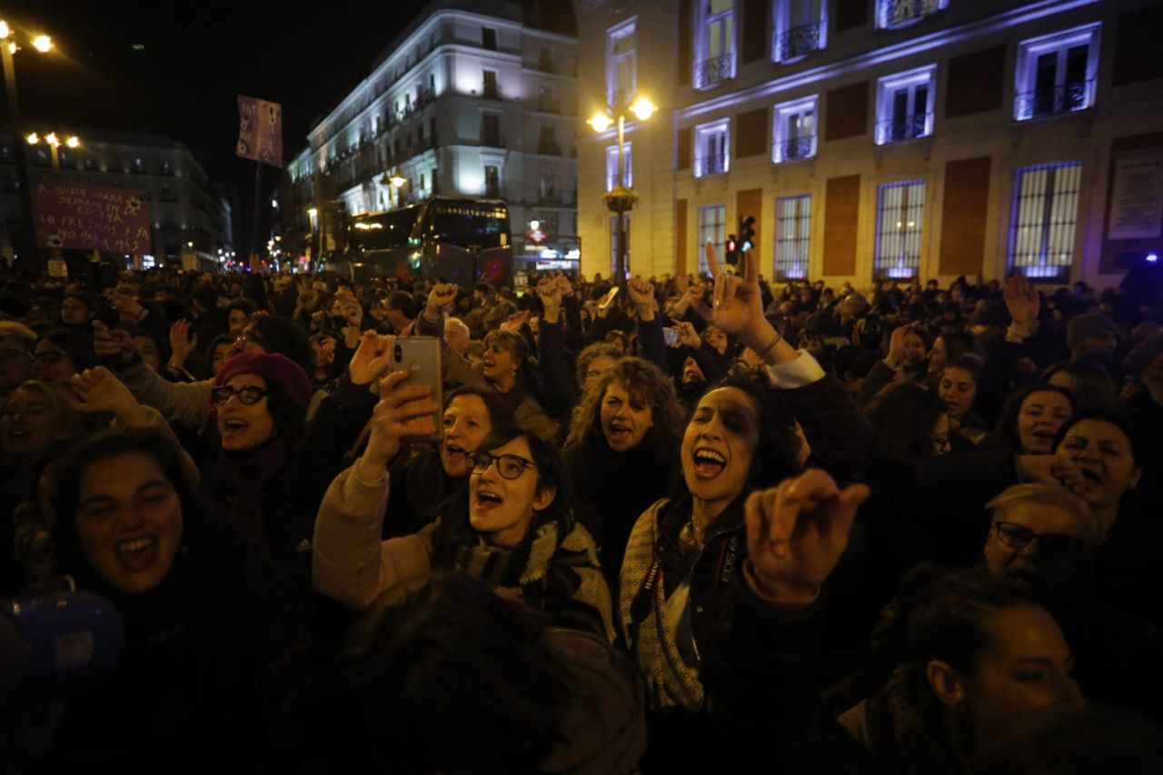 Concentración feminista ¡Ni un paso atrás en igualdad!.