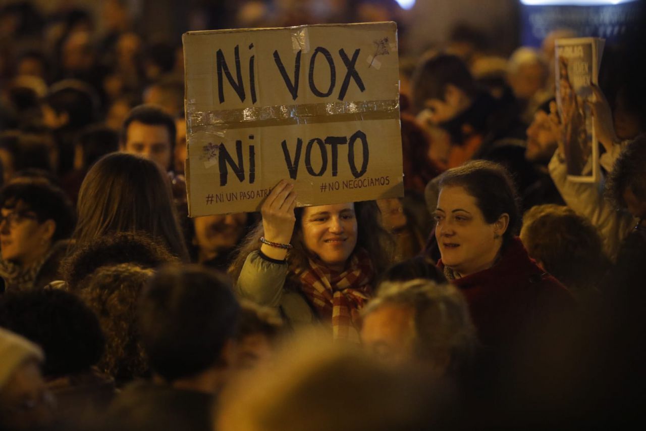 Concentración feminista ¡Ni un paso atrás en igualdad!.
