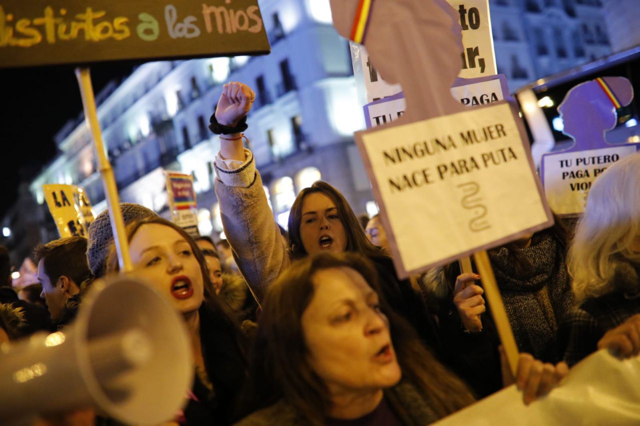 Concentración feminista ¡Ni un paso atrás en igualdad!.