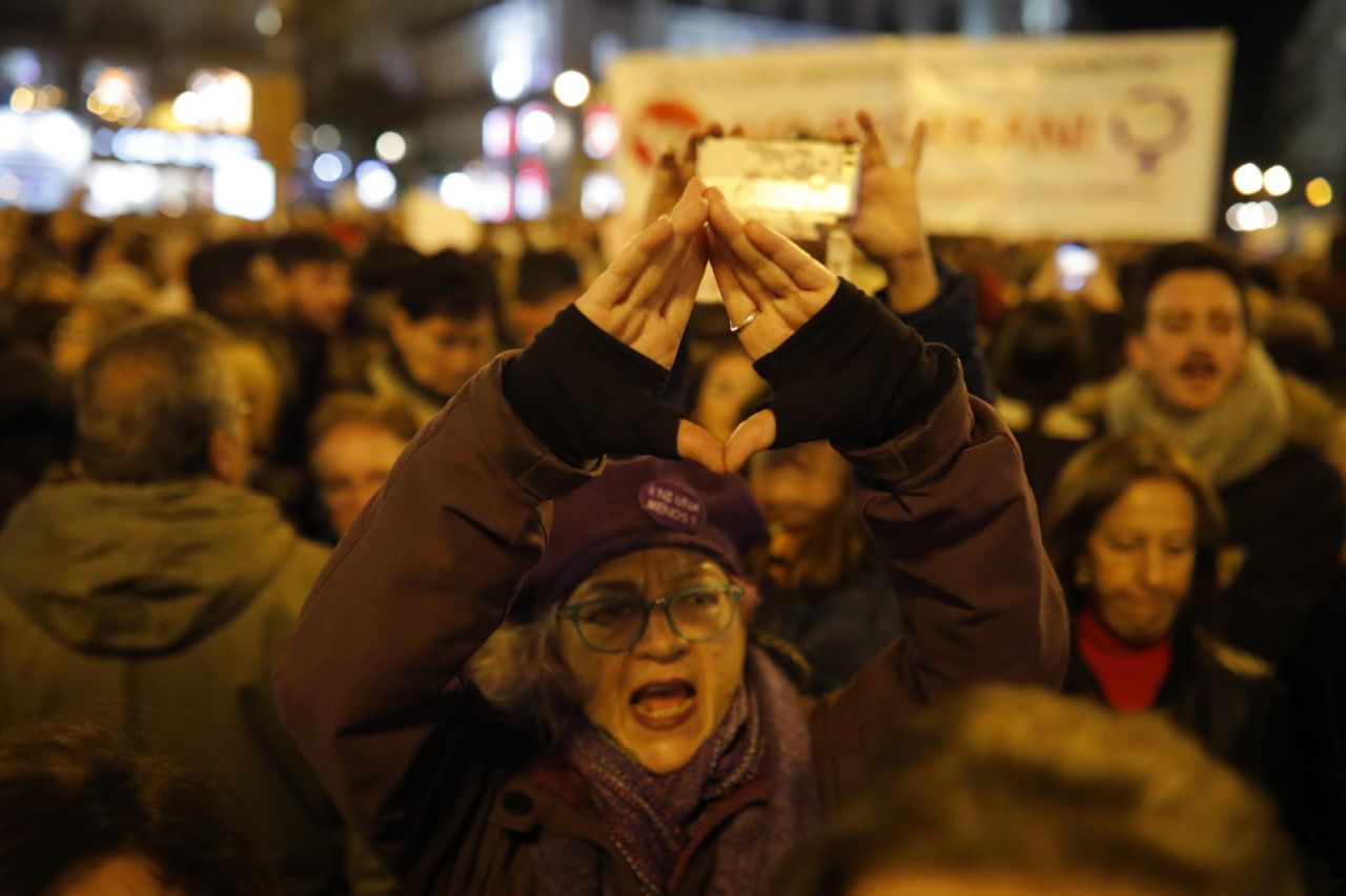 Concentración feminista ¡Ni un paso atrás en igualdad!.