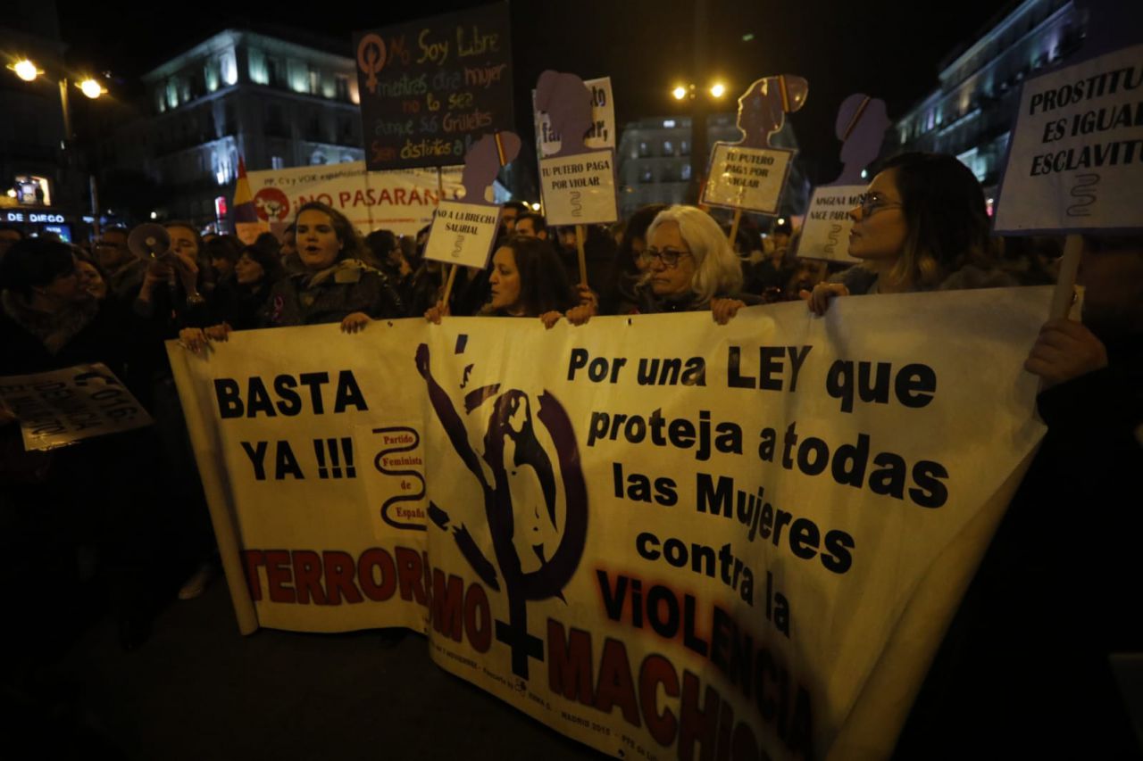 Concentración feminista ¡Ni un paso atrás en igualdad!.