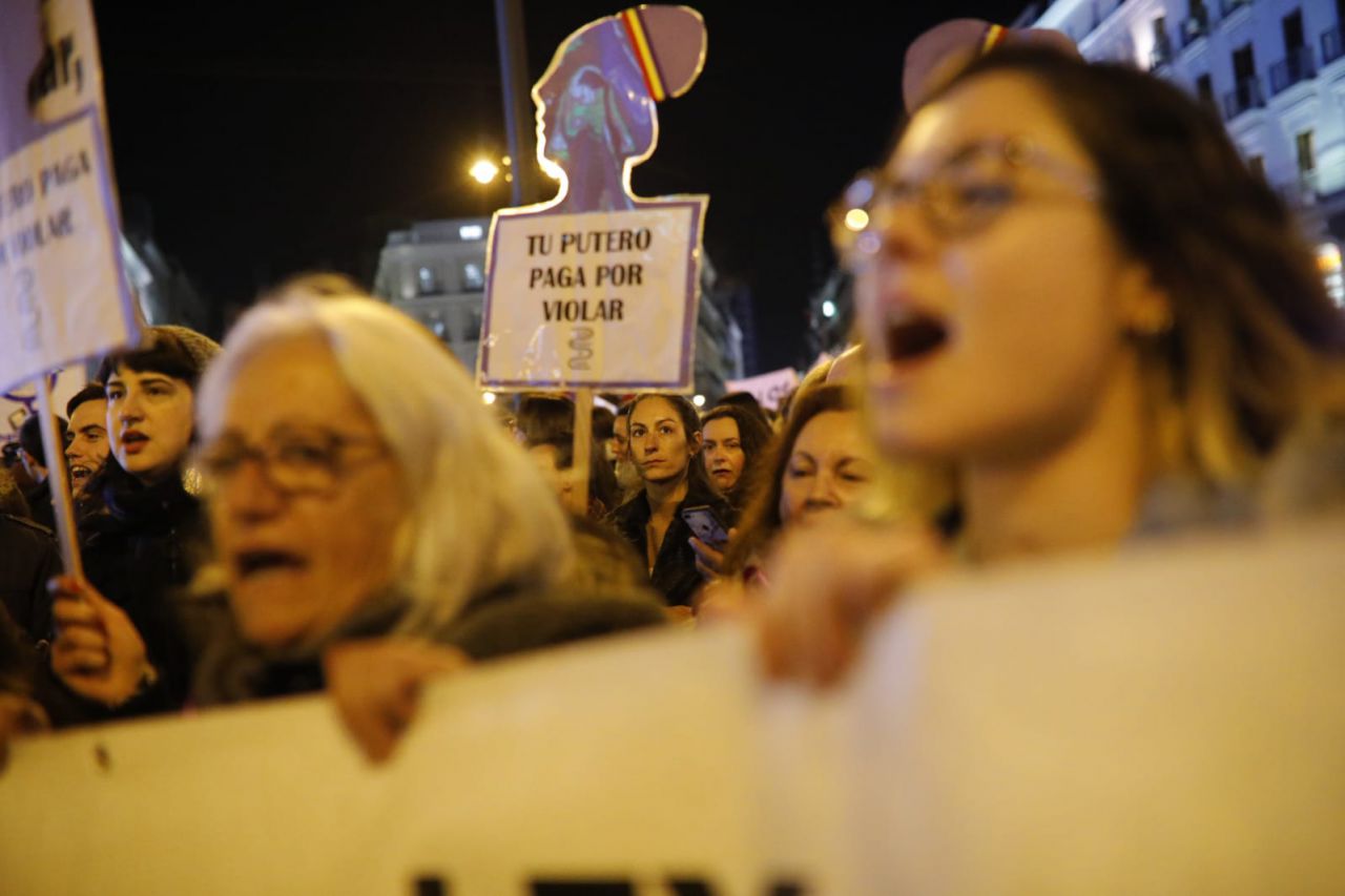 Concentración feminista ¡Ni un paso atrás en igualdad!.