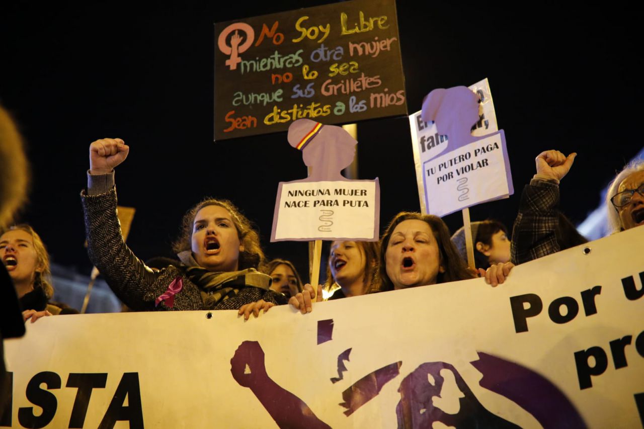 Concentración feminista ¡Ni un paso atrás en igualdad!.