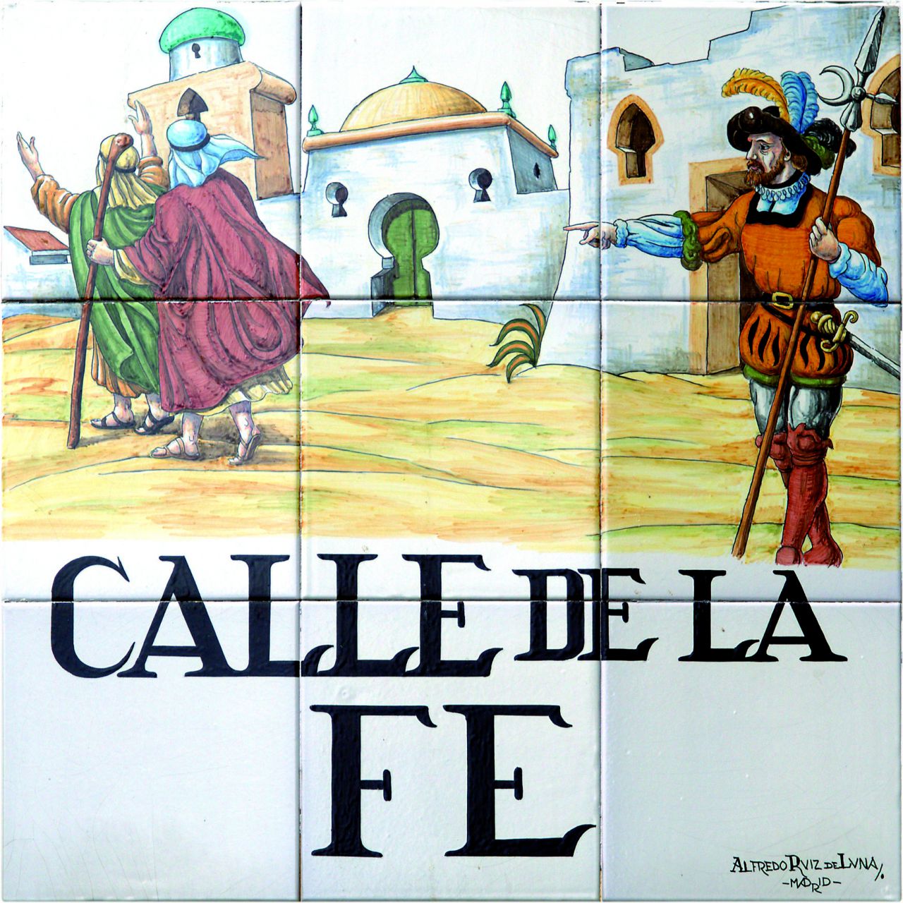 La tradición cuenta que el nombre de esta calle hace referencia a la supuesta existencia en esta zona de un barrio y una sinagoga judíos. Tras su expulsión, se daría a la calle el nombre actual.