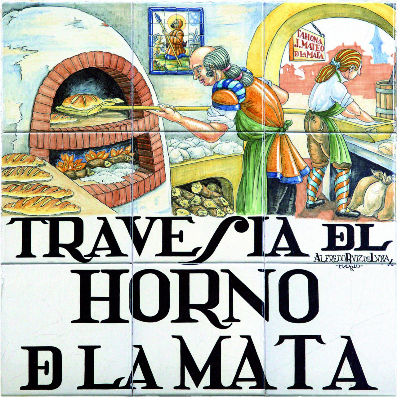 El nombre de esta calle cuentan que hace alusión al horno de pan que existía en el barrio.