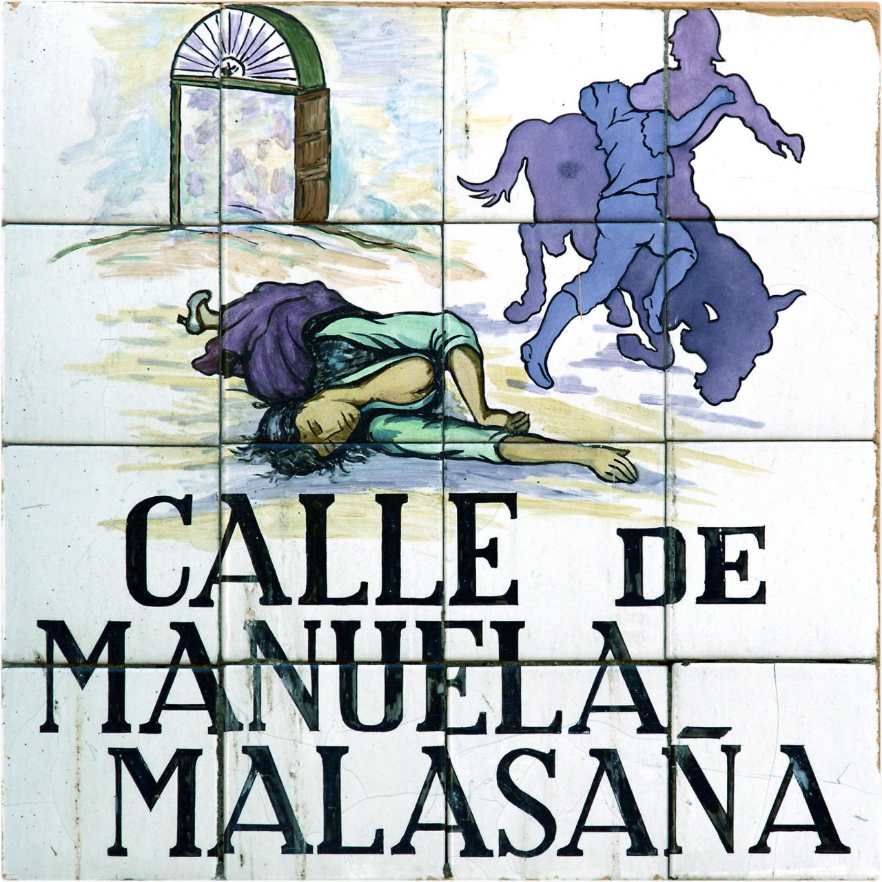 Esta calle honra la memoria de esta heroína madrileña de 17 años, muerta tras el levantamiento contra las tropas francesas el 2 de mayo de 1808. Para unos fue alcanzada por una bala, mientras ayudaba a su padre a cargar munición en un cañón defendiendo el parque de Monteleón. Para otros, fue fusilada, acusada de llevar encima unas tijeras, propias de su oficio de modista, y prohibidas en un bando.