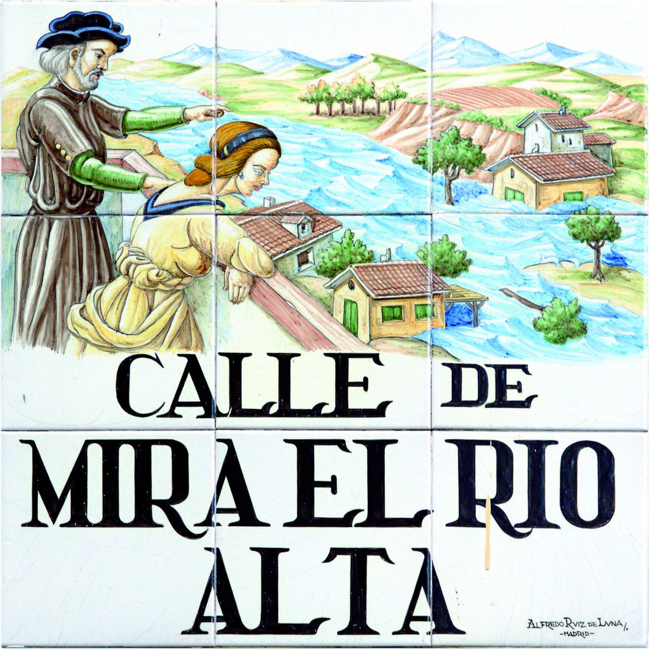 Esta calle del barrio del Rastro está ubicada entre las calles Arganzuela y Carlos Arniches. Las lluvias torrenciales que sufrió Madrid en 1439 y 1440 provocaron el desbordamiento del río, inundándose viviendas y arrastrando personas y ganado. La tradición cuenta que había un peñasco donde se juntaban los vecinos para observar lo que arrastraba el río.