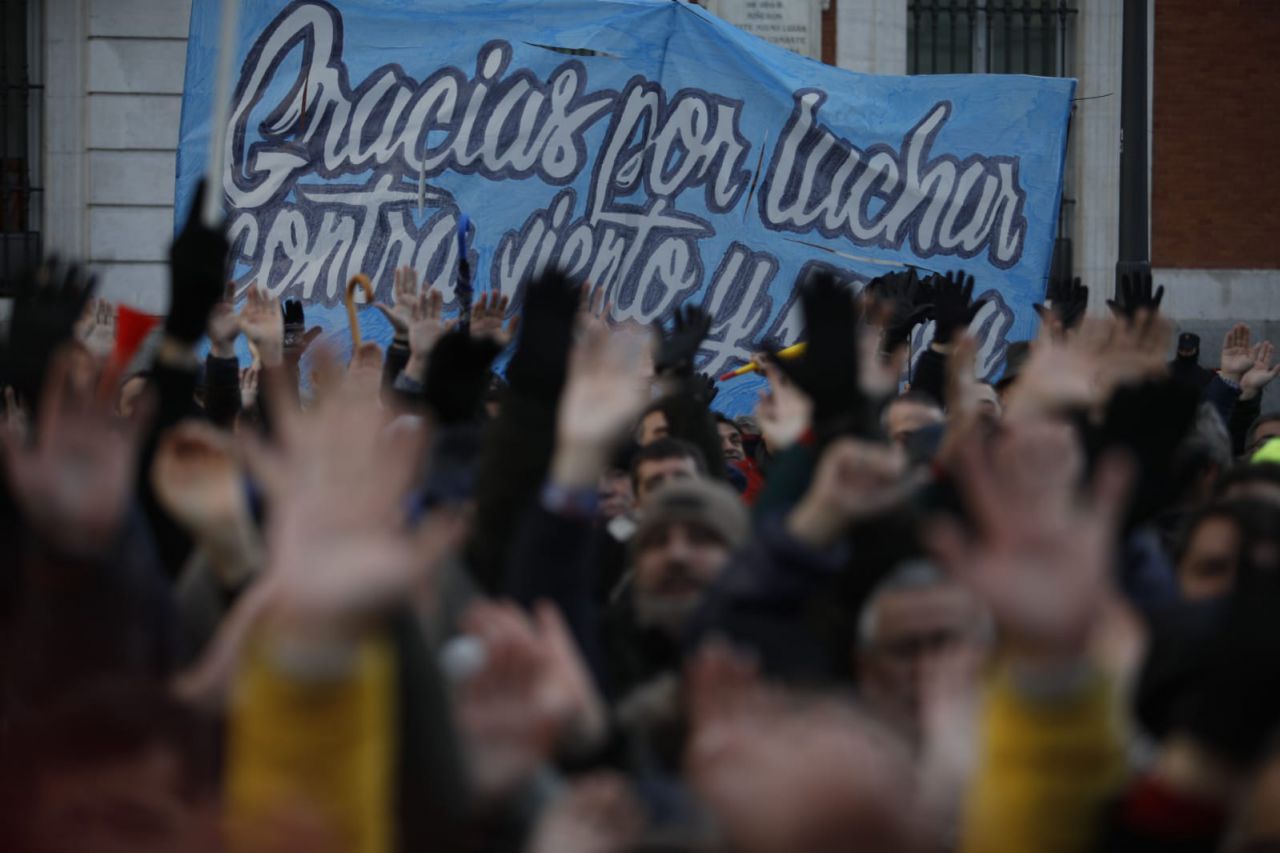 Los taxistas alcanzan el 12º día de huelga con nuevas protestas en Sol y Gran Vía. 