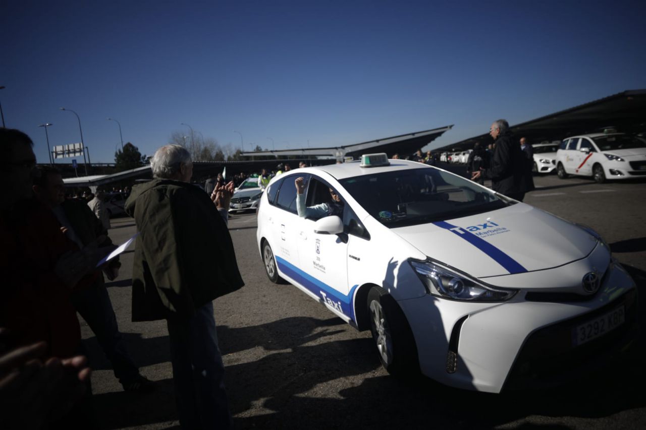 Taxistas de otras provincias han mostrado su apoyo a los madrileños