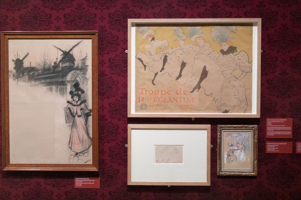 Diferentes de obras de Toulouse-Lautrec y Louis Legrand.