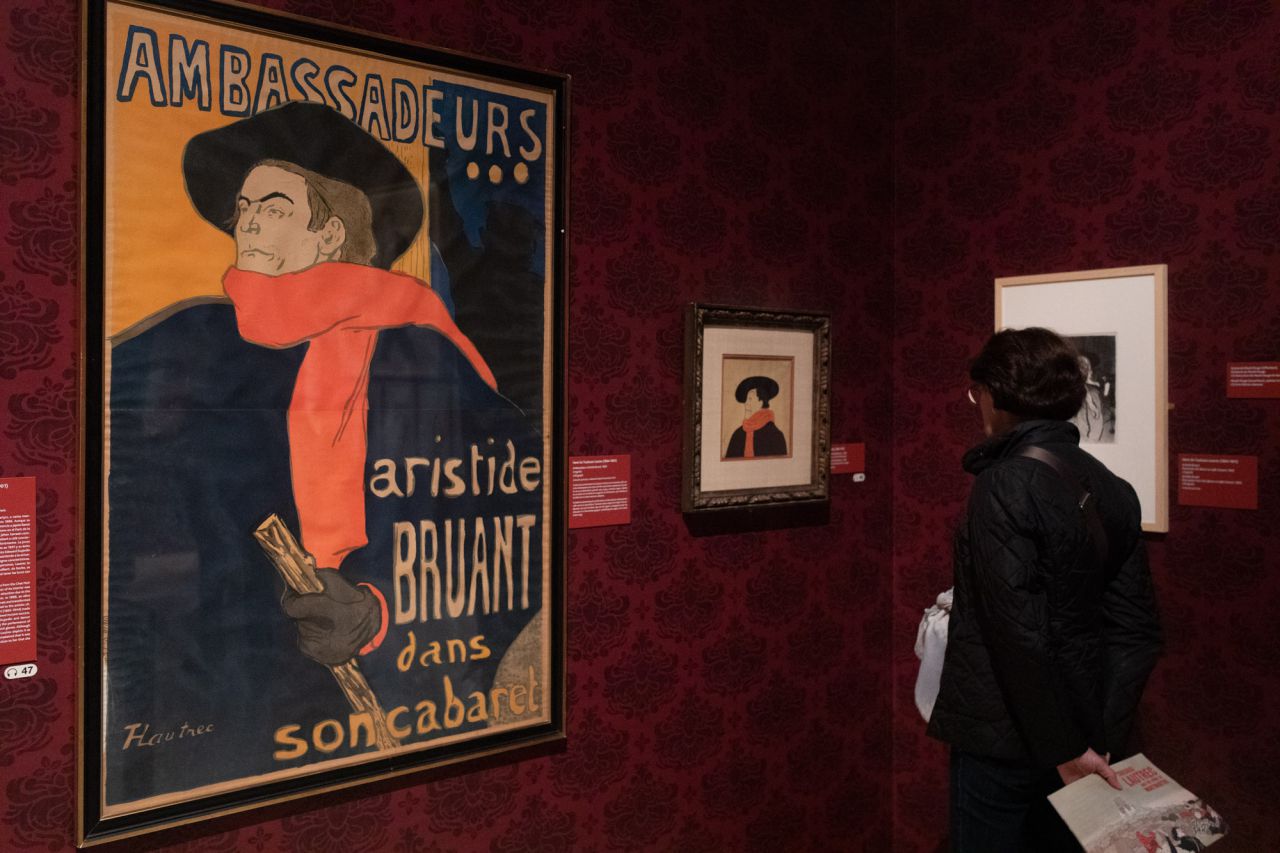 Litografía de Aristide Bruant de Toulouse-Lautrec.