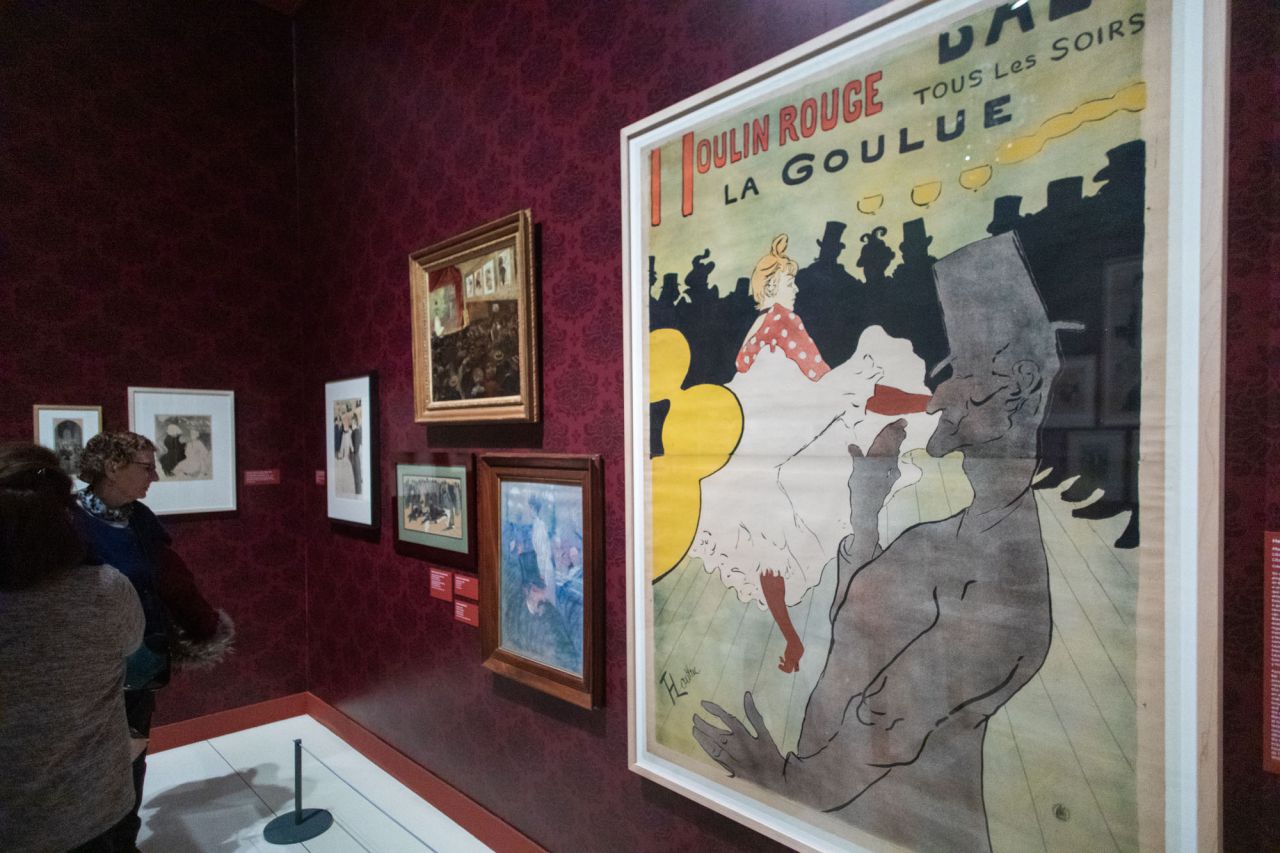 Litografía 'Moulin Rouge, la Goulue' 1891 de Henri de Toulouse-Lautrec. 