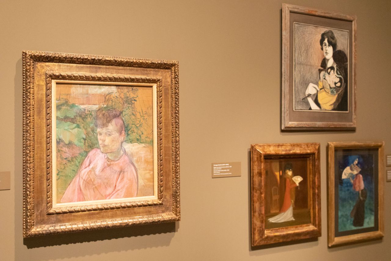 Óleo sobre lienzo 'Mujer en el jardín de Monsier forest c. 1889 de Henri de Toulouse-Lautrec.
