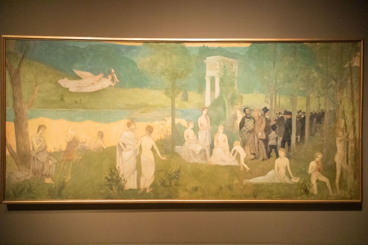 Óleo sobre lienzo 'El bosque sagrado', 1884 de Henri de Toulouse-Lautrec.
