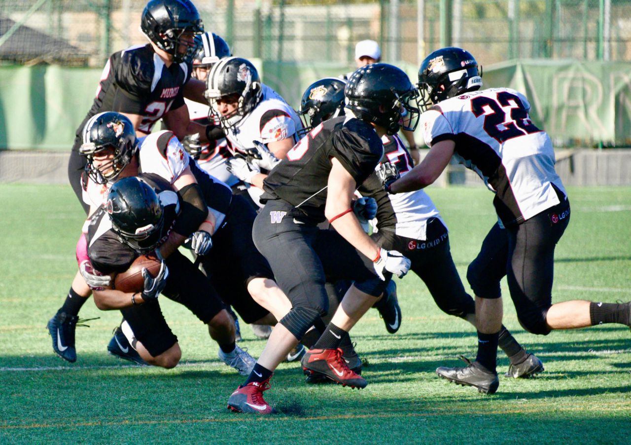 Partido disputado entre el Murcia Cobras y el LG Oled Black Demons Las Rozas.