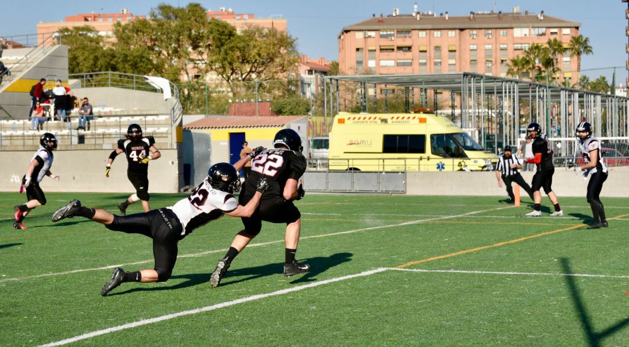 Partido disputado entre el Murcia Cobras y el LG Oled Black Demons Las Rozas.