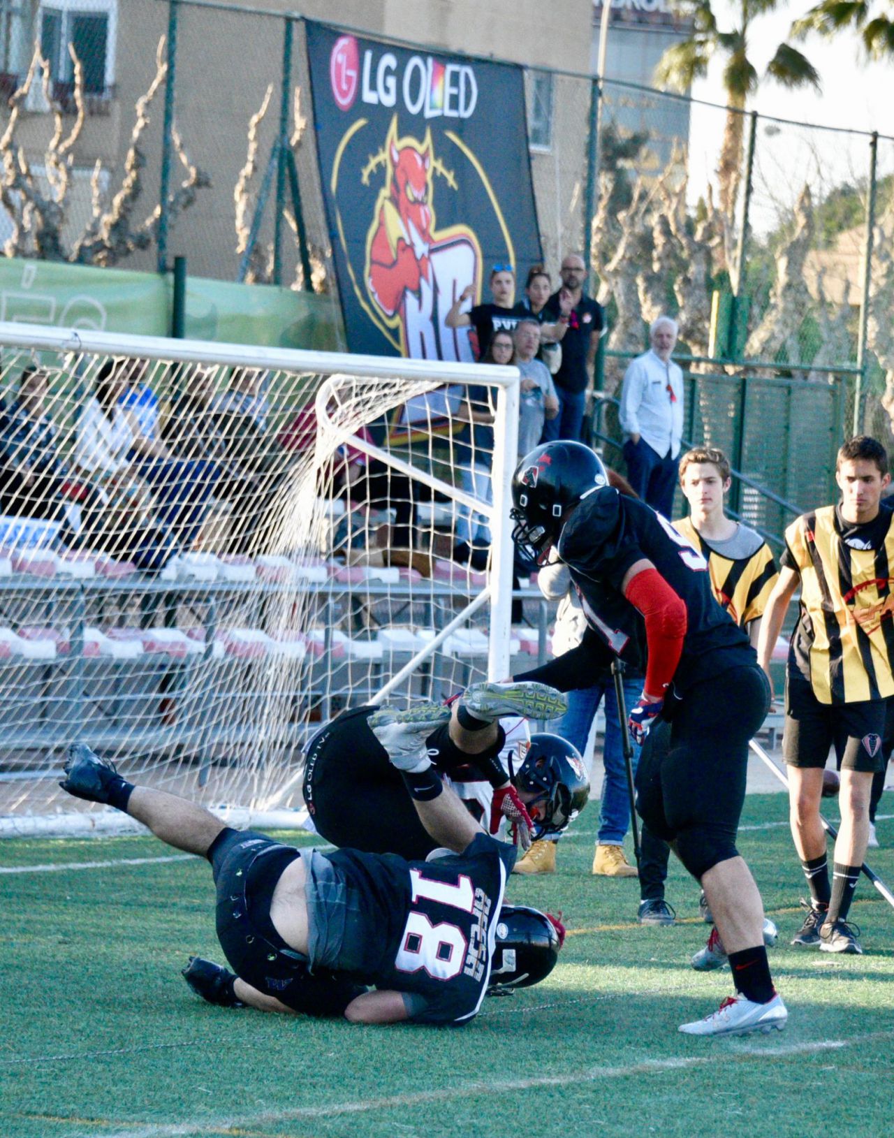 Partido disputado entre el Murcia Cobras y el LG Oled Black Demons Las Rozas.
