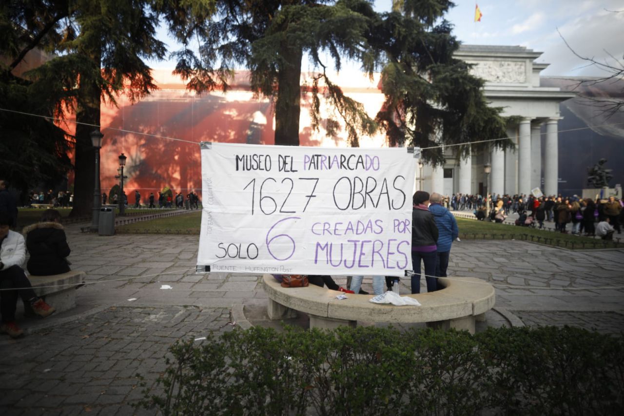 Manifestación feminista en Madrid en conmemoración del Día Internacional de la Mujer.