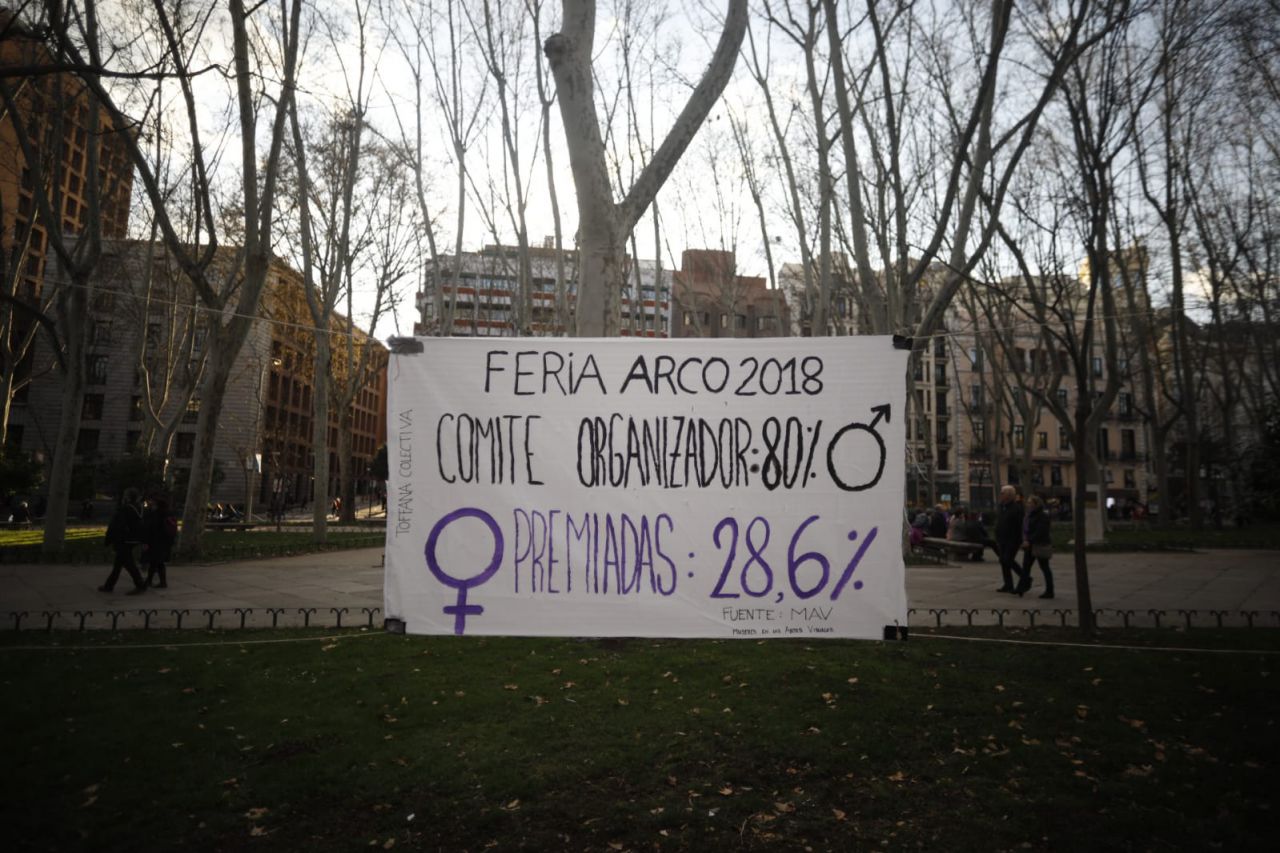 Manifestación feminista en Madrid en conmemoración del Día Internacional de la Mujer.