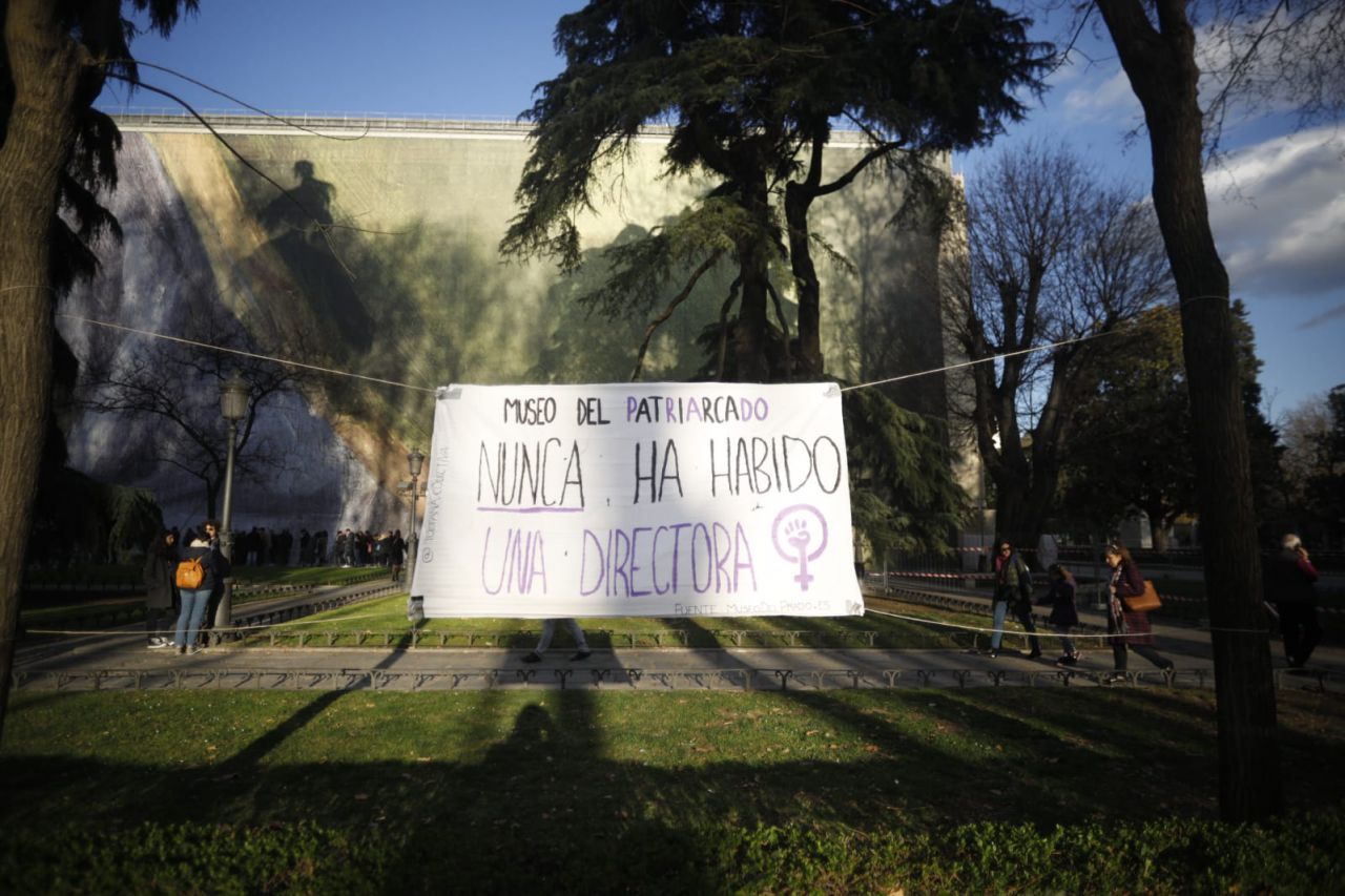 Manifestación feminista en Madrid en conmemoración del Día Internacional de la Mujer.