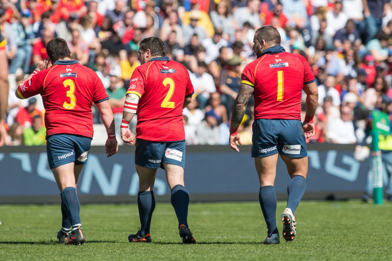 Victoria de España frente a Bélgica en el Campeonato de Europa de Rugby.