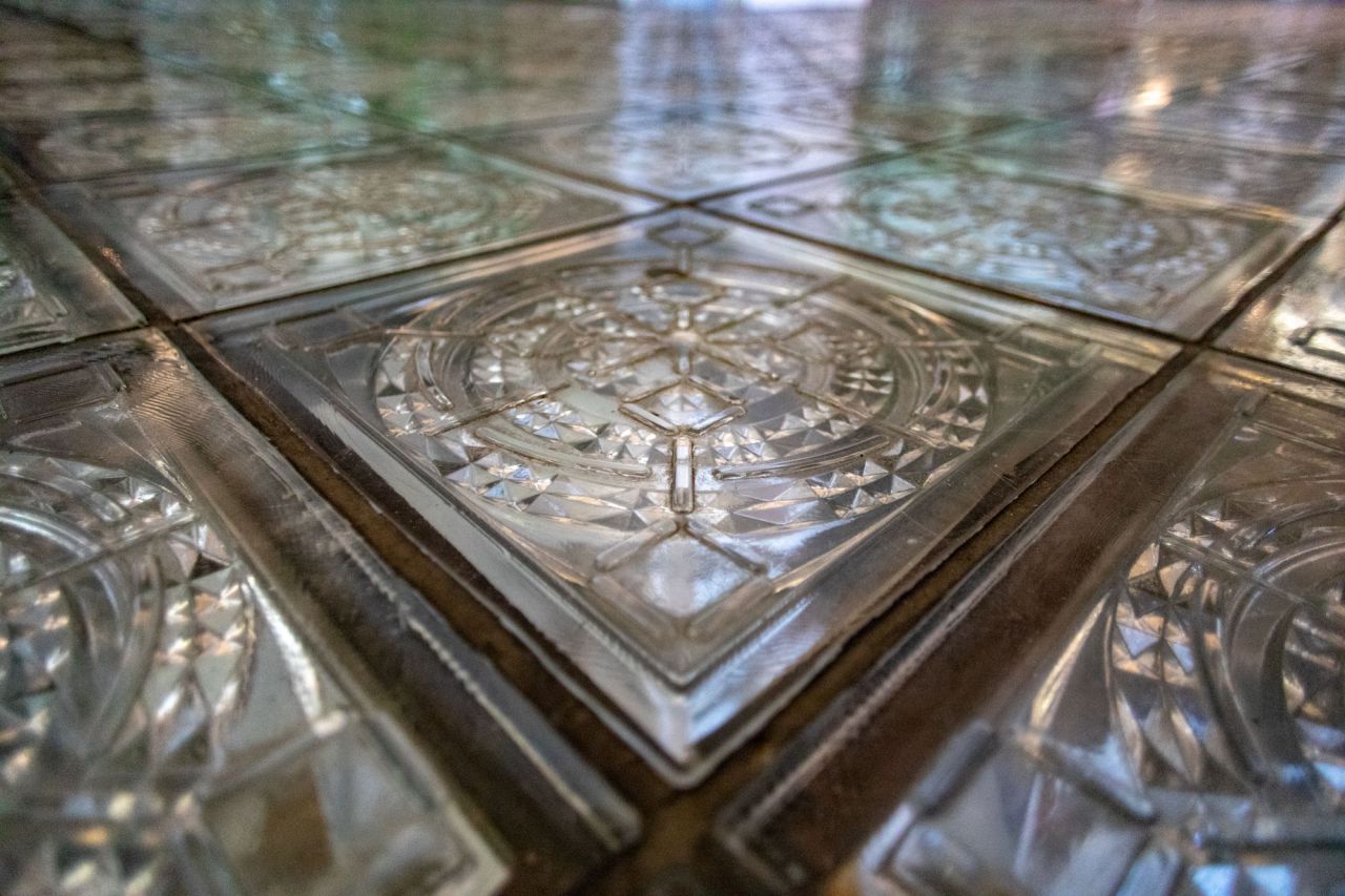 Detalle del suelo de una de las plantas del Palacio de Cibeles.