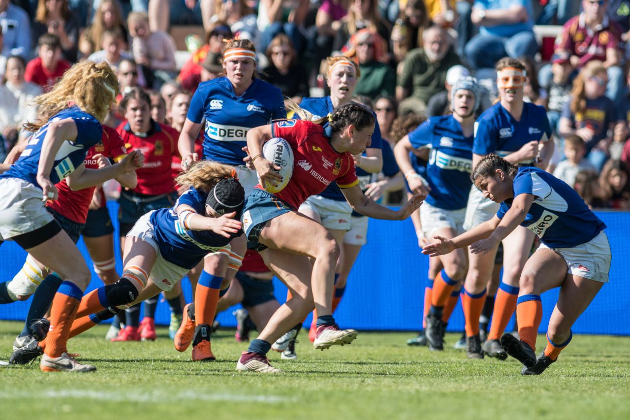 La Selección Española de Rugby Femenino se proclama Campeona de Europa en un partido disputado contra Holanda. 