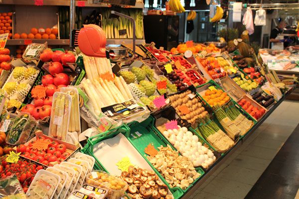 Frutería en el Mercado de Vallehermoso