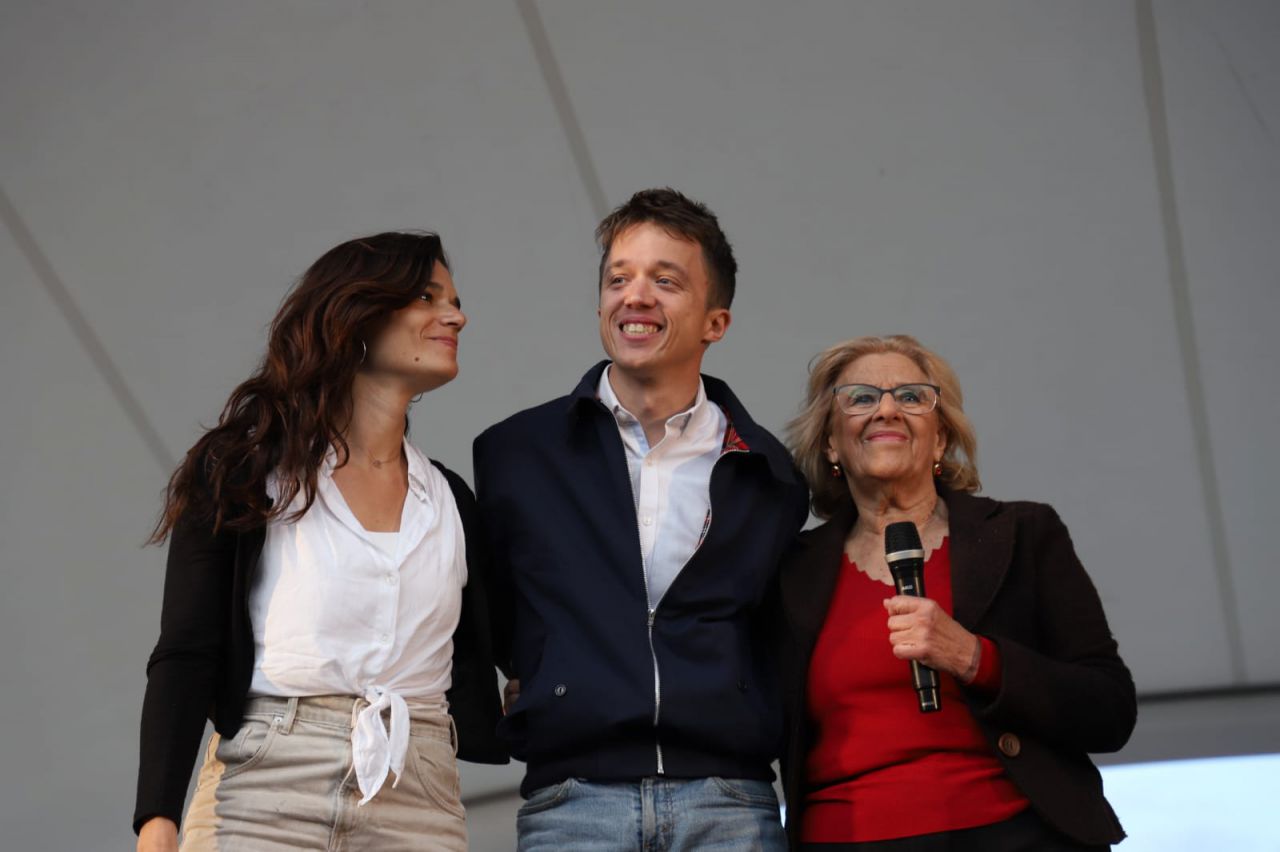 Arranque de campaña de Más Madrid con Manuela Carmena e Íñigo Errejón. 