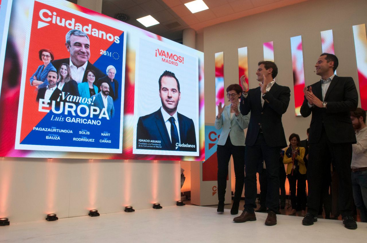Presentación de los carteles de Ciudadanos.