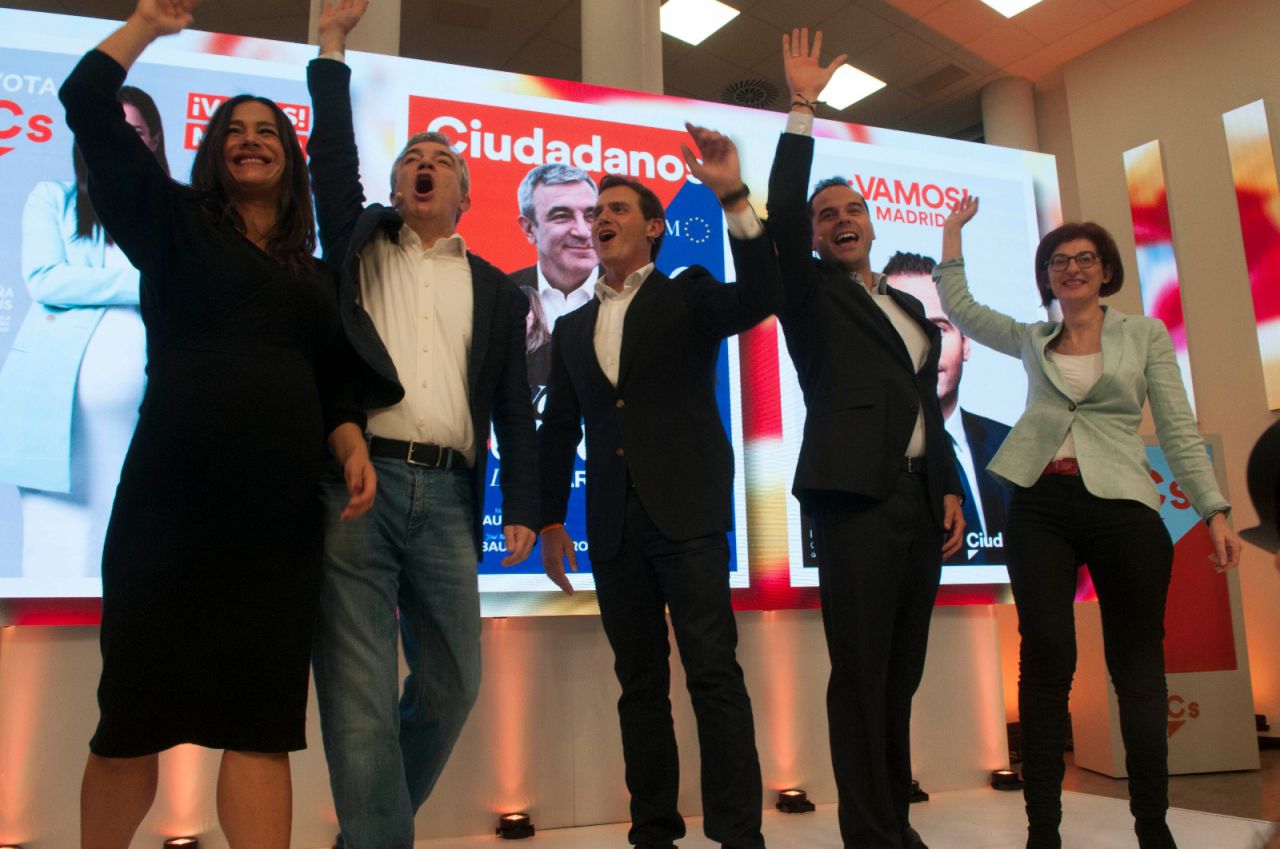 Ciudadanos celebra el comienzo de campaña electoral.