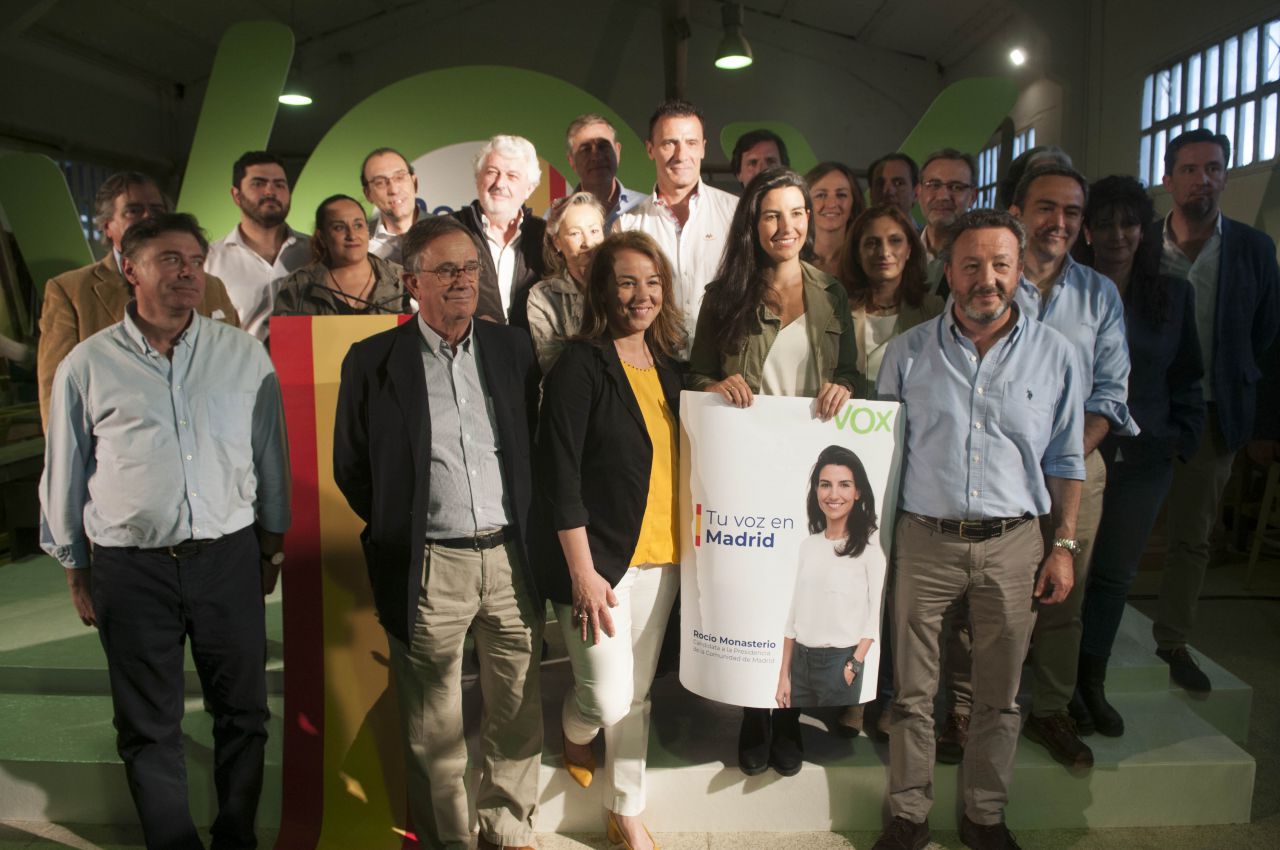 El equipo que acompaña a Rocío Monasterio en las autonómicas.