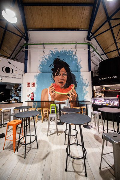Mesas zona de degustación galería