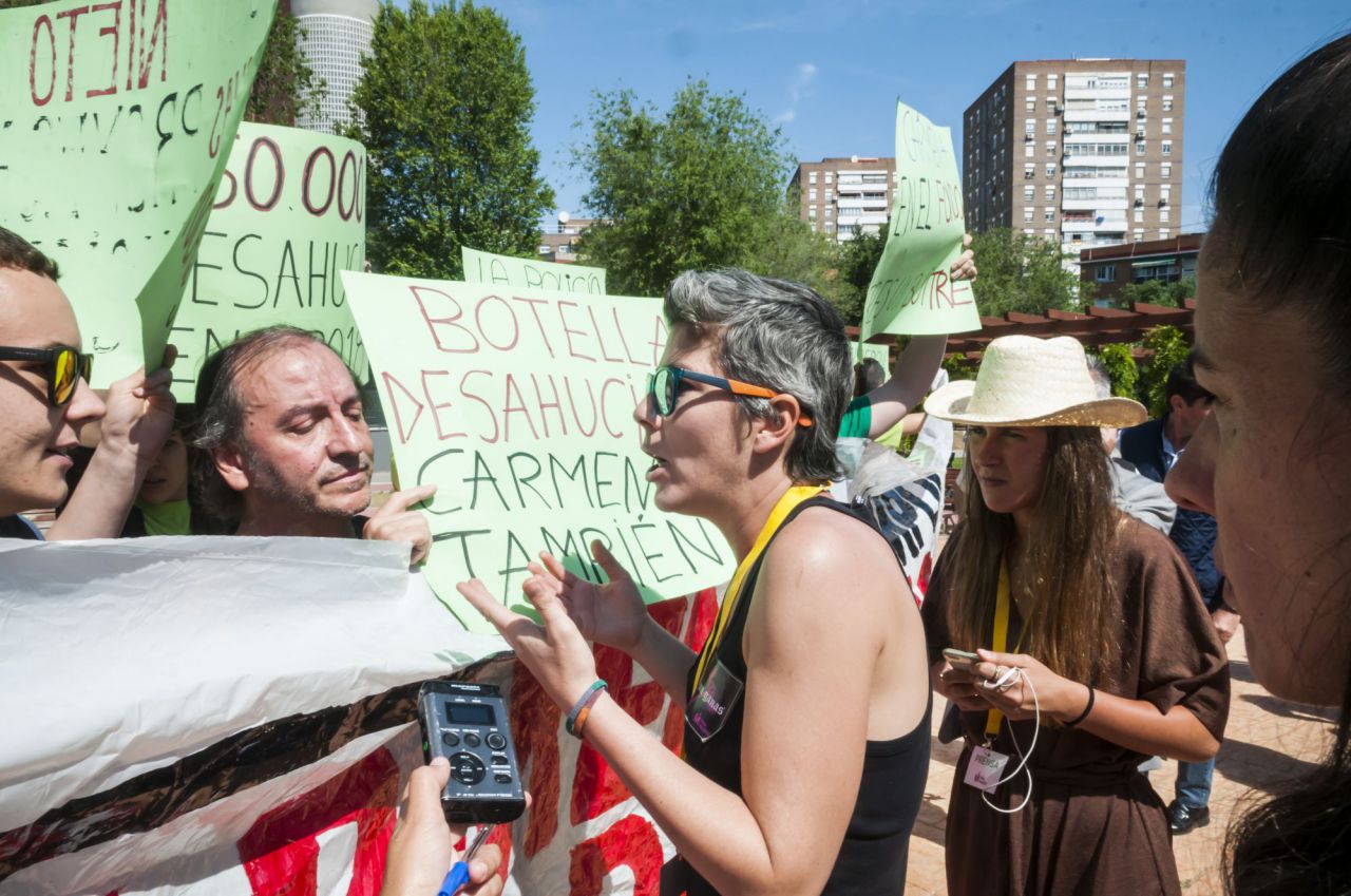 Tensión en el evento.