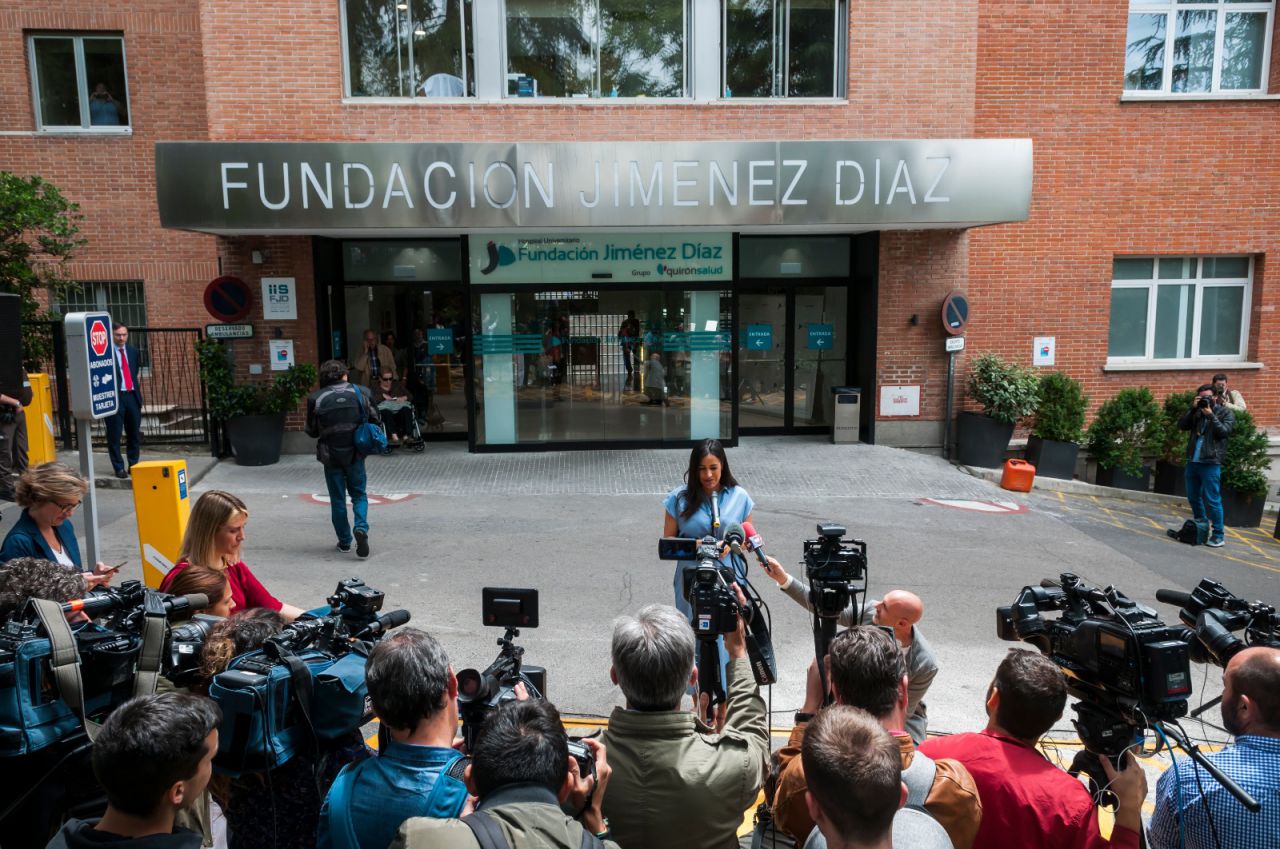 Asimismo, ha agradecido la visita del presidente de su partido, Albert Rivera, una visita que le pilló por sorpresa. 