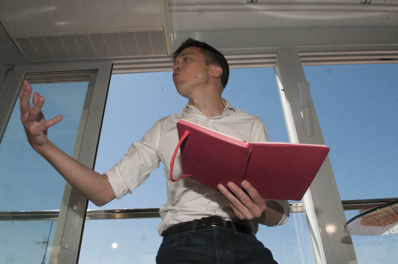 Íñigo Errejón en la presentación del programa electoral de Más Madrid