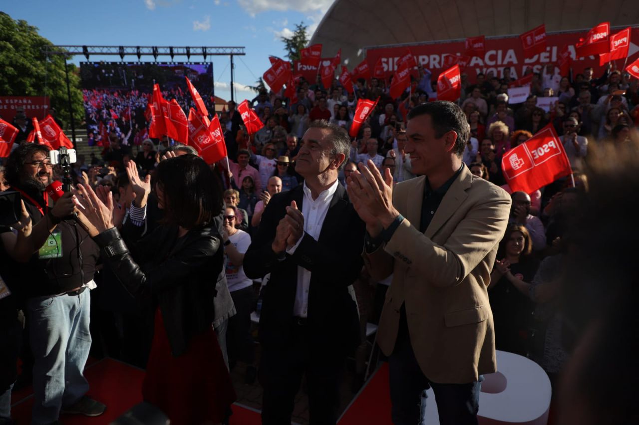 José Manuel Franco y Pedro Sánchez.