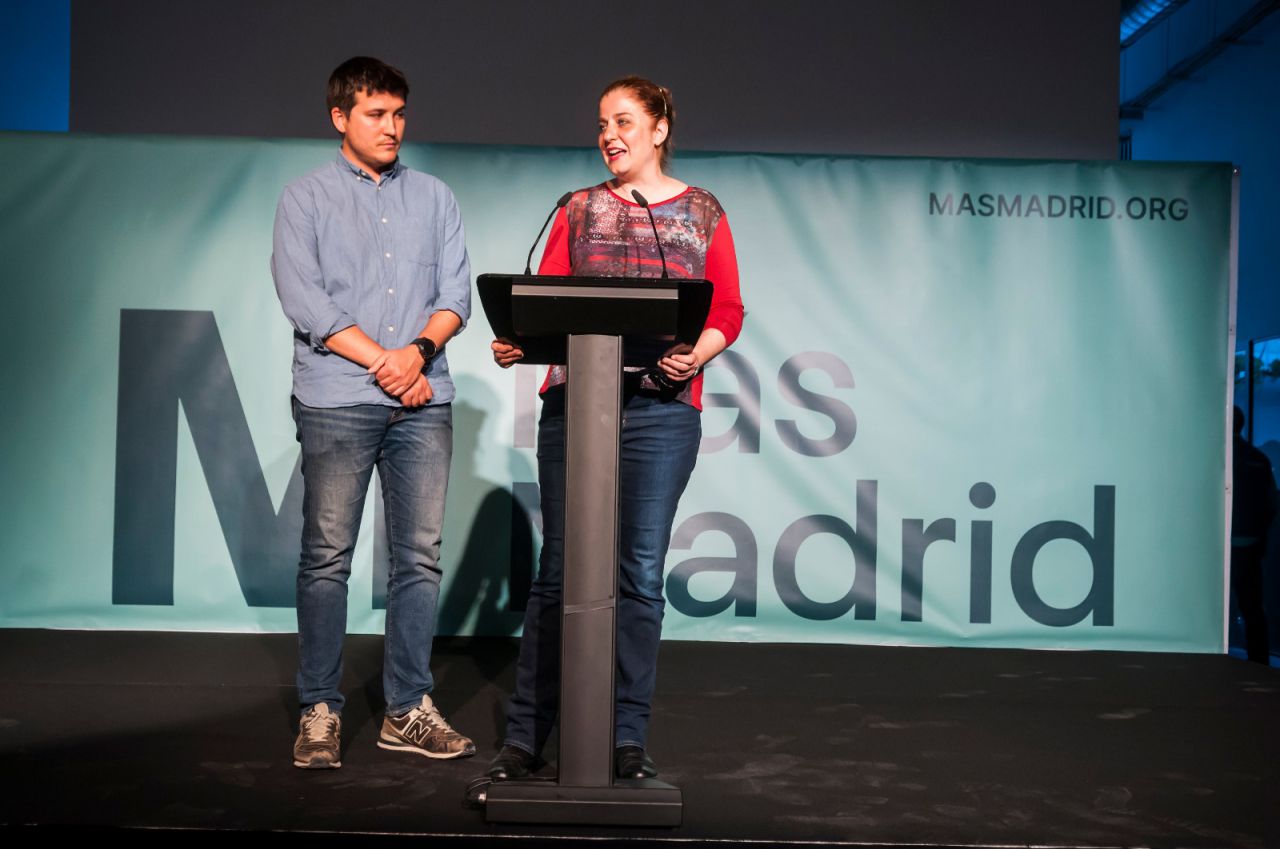 Pablo Perpinyá y Esther Gómez, de Más Madrid, valoran los datos de participación en las elecciones municipales y autonómicas.