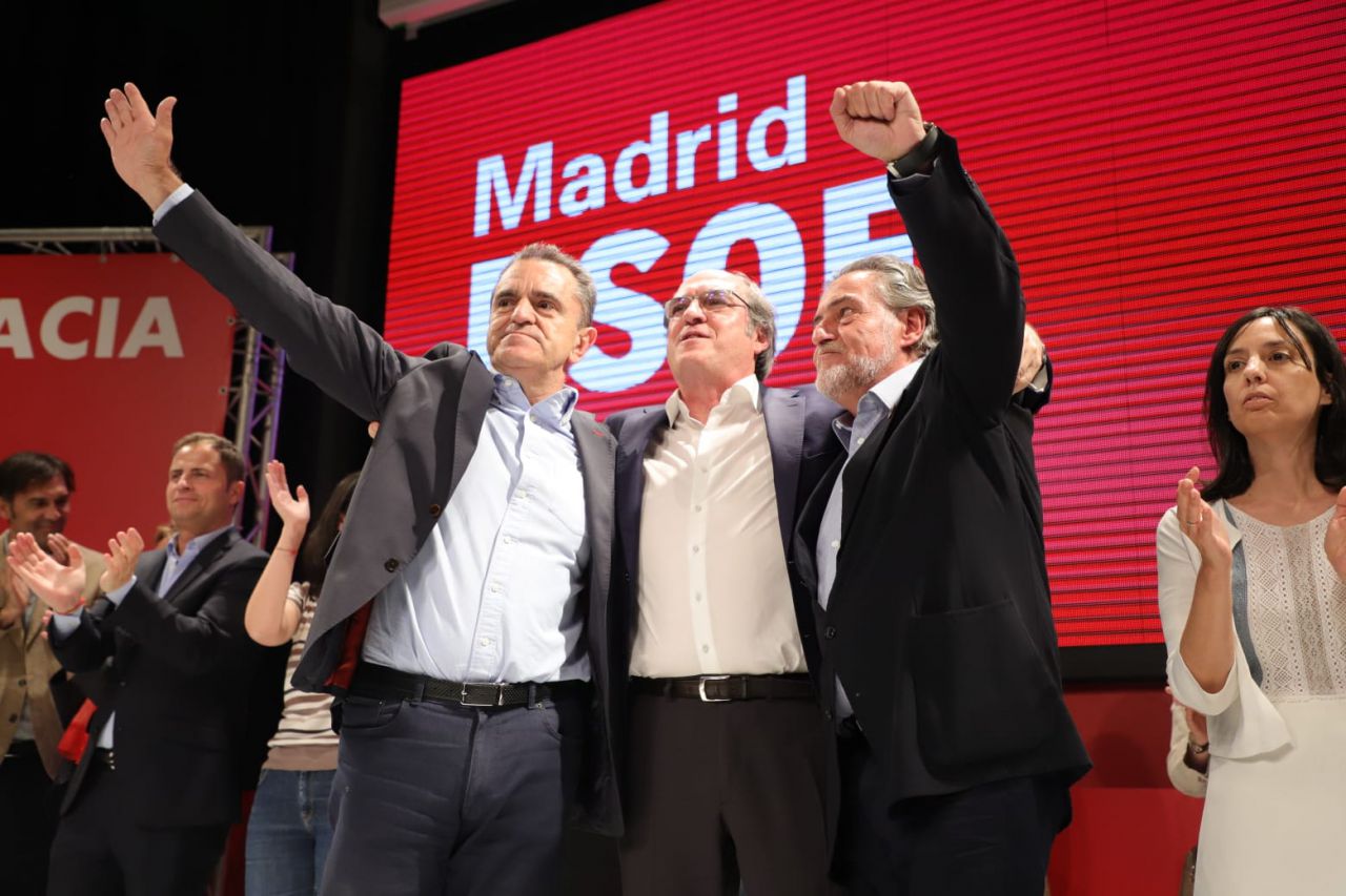 Pepu Hernández, Ángel Gabilondo y José Manuel Franco.