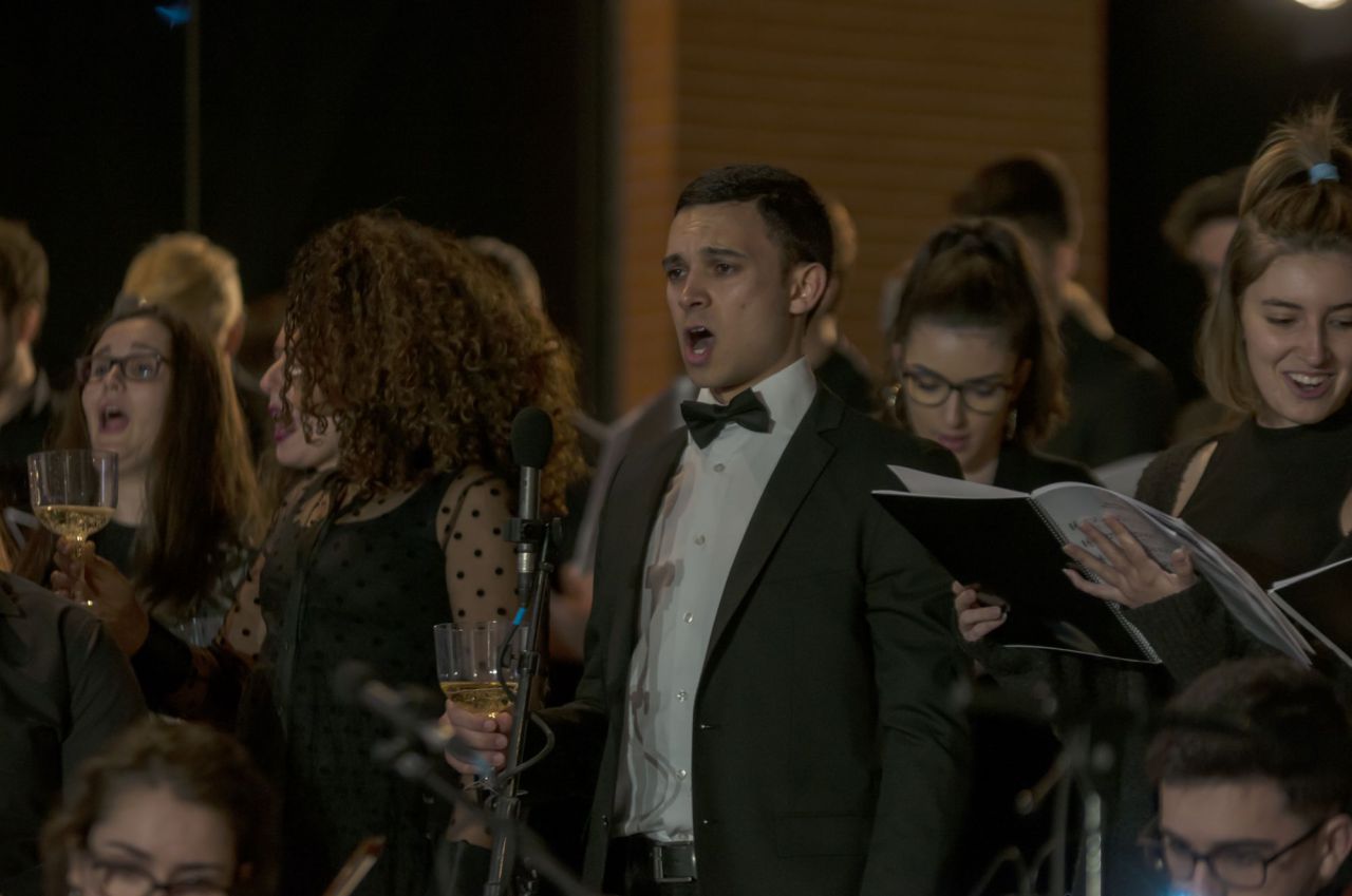 La Orquesta de la UAX ofreció varias actuaciones a lo largo de la noche.