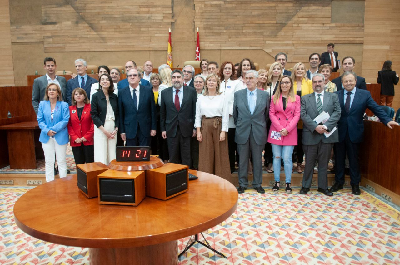 El grupo parlamentario socialista en la Asamblea de Madrid.