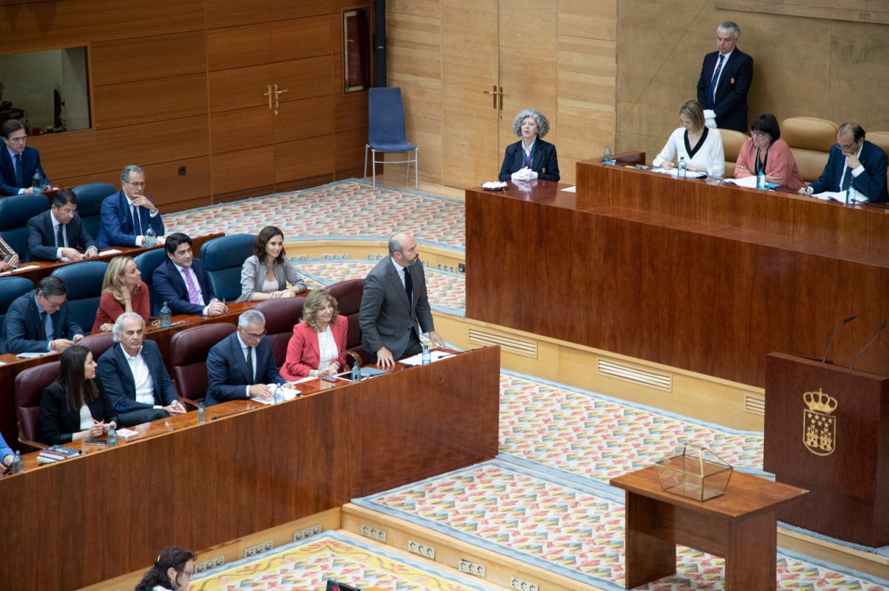 Constitución del pleno de la Asamblea de Madrid.