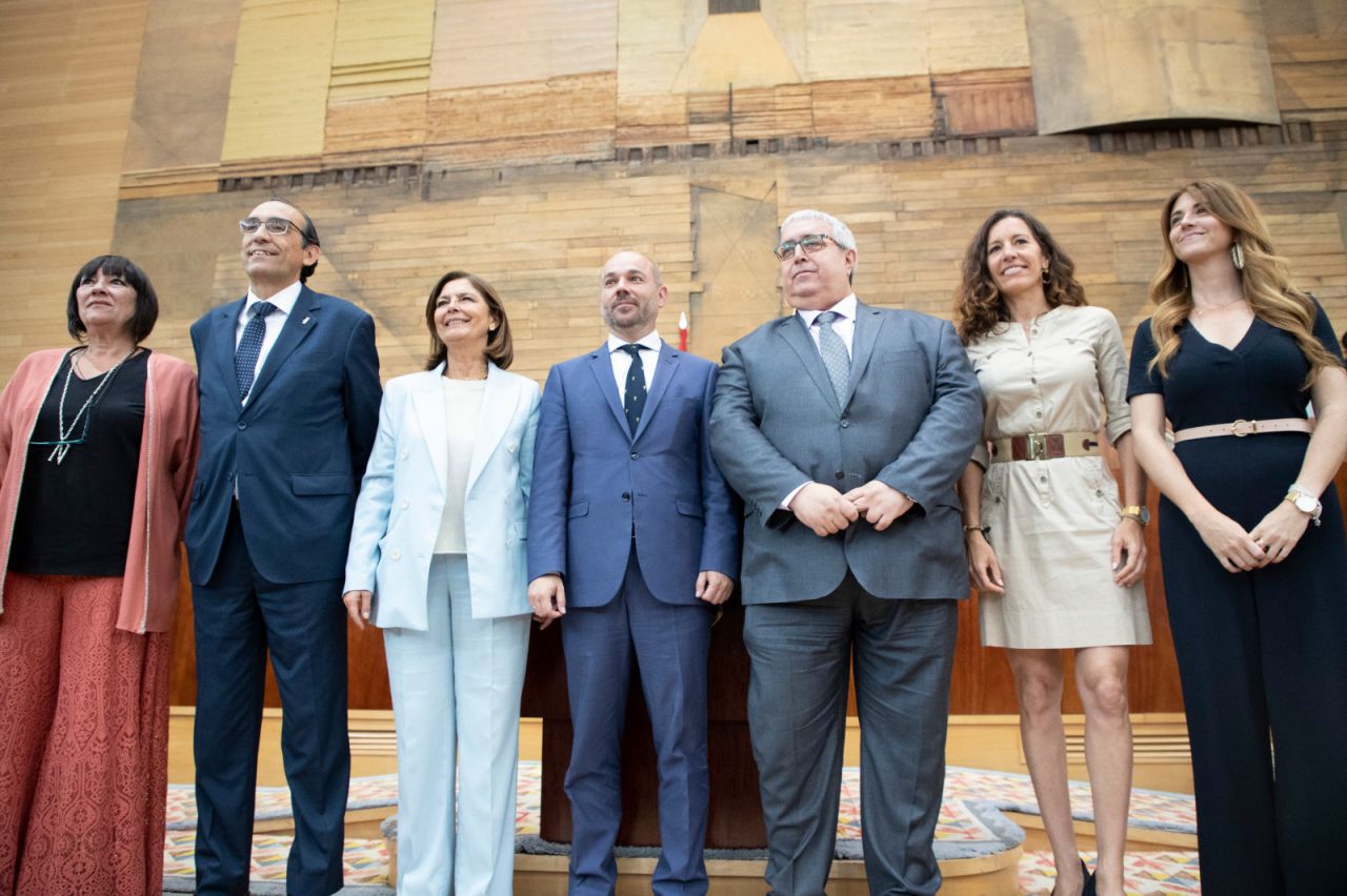 Los miembros de la mesa de la Asamblea de Madrid para esta legislatura.