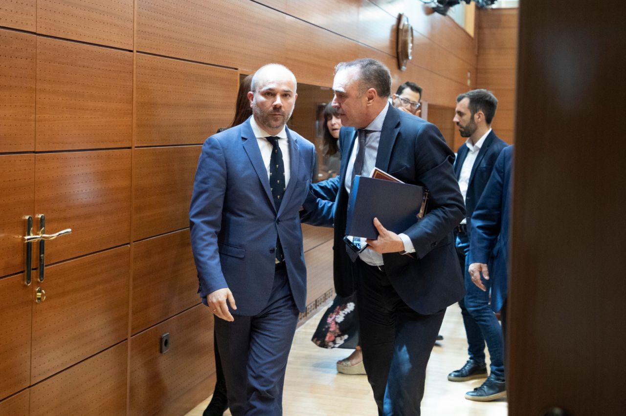 Juan Trinidad, tras ser elegido nuevo presidente de la Asamblea de Madrid.