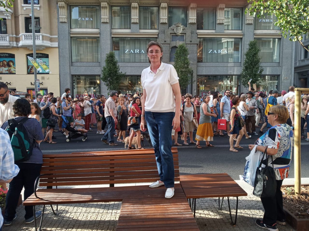 Marta Higueras, concejala de Más Madrid, ha estado presente en la manifestación.