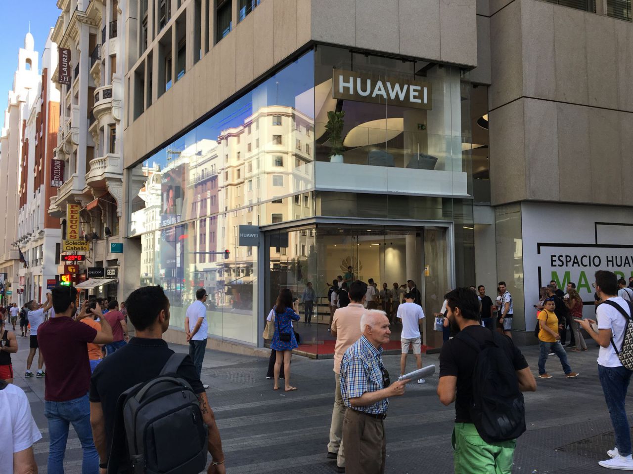El 'Espacio Huawei', situado en la Gran Vía.