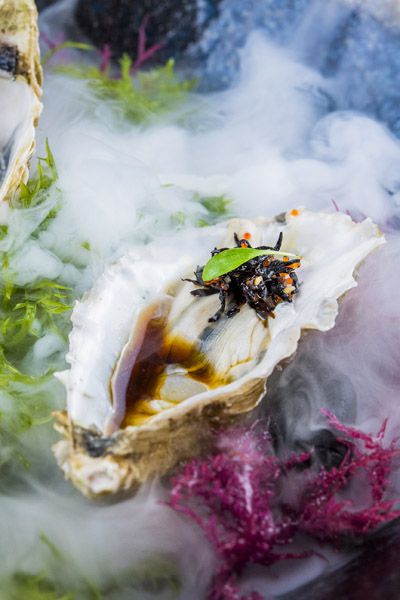 Ostra con ponzu cítrico